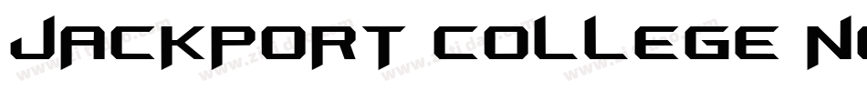 JACKPORT COLLEGE NC字体转换